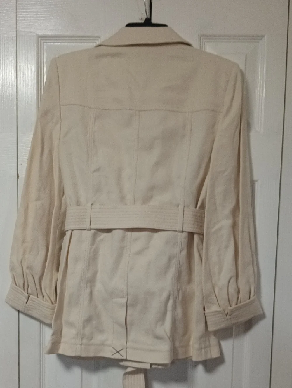 kate spade Luxe Twill Belted Utility Trench Jacket